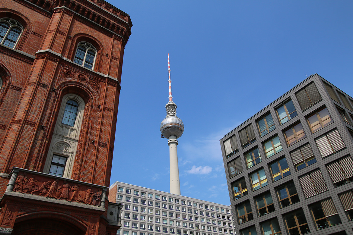 Rotes Rathaus und Fernsehturm