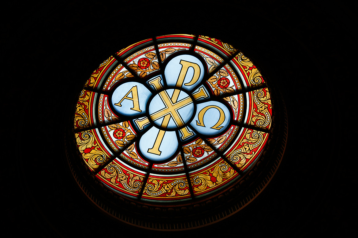 Buntglasfenster im Berliner Dom